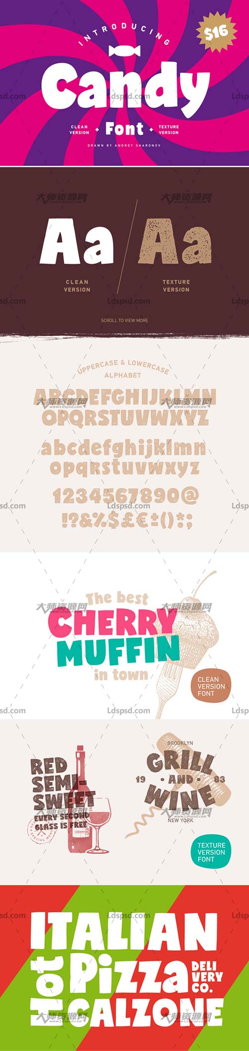 Candy Font,动漫风格的英文字体